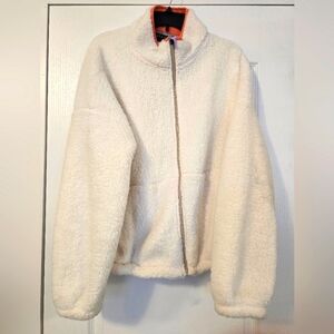 Women's Cream Sherpa Jacket Zelos XL
